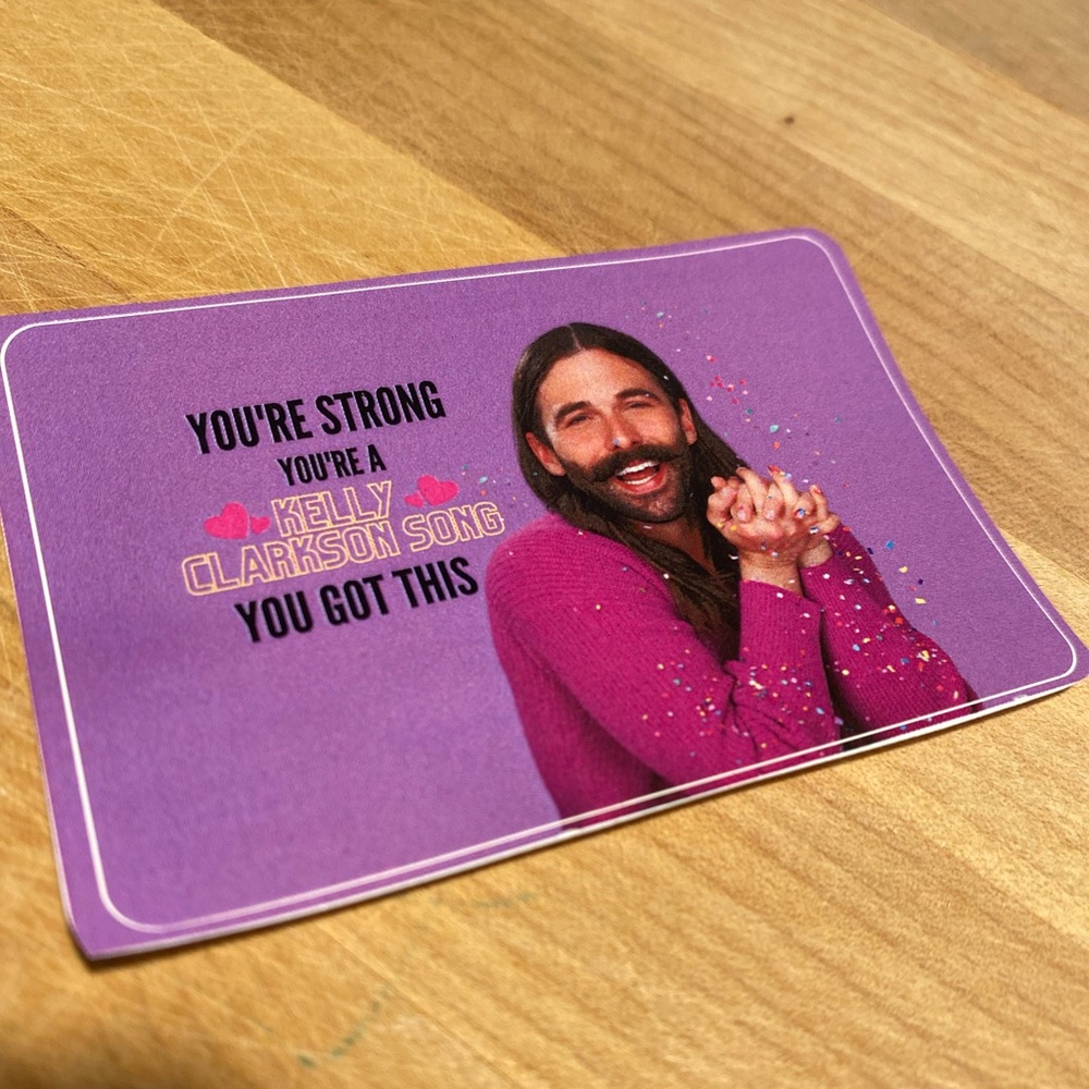 Queer Eye Jonathan Van Ness Rectangular sticker
